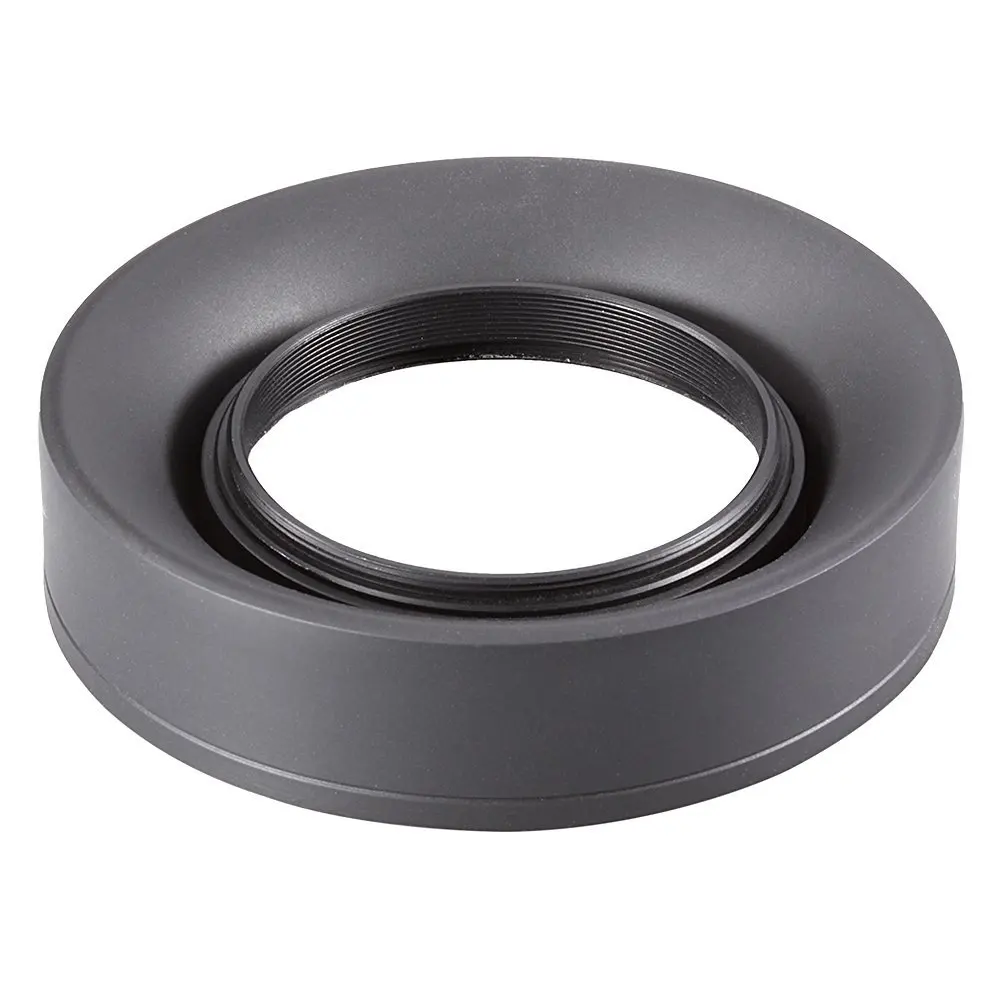 

58MM Lens Hood Set (type of screw in flower umbrella + flip sunshade)