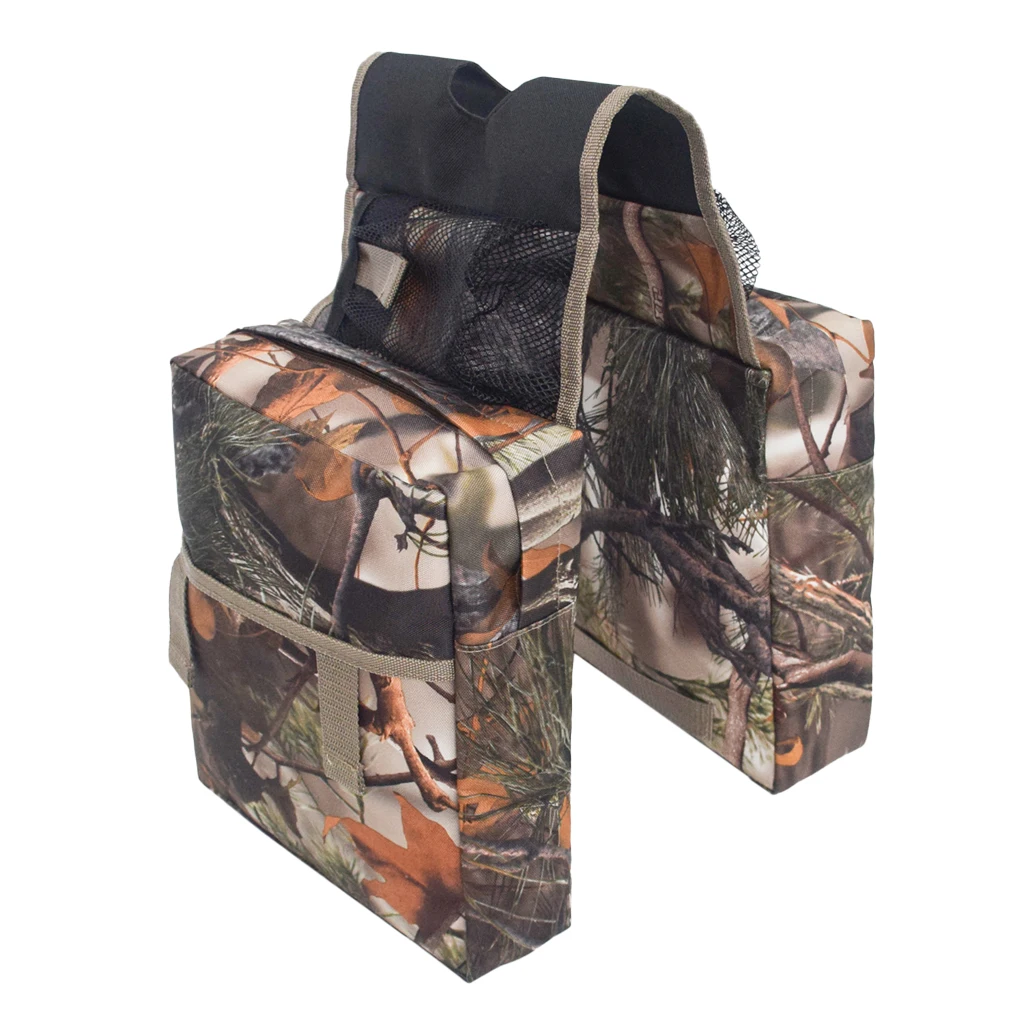 Motorcycle ATV Tank Saddle Bag Saddlebag Luggage Storage Organizer Pouch for Outdoor Camping Travel