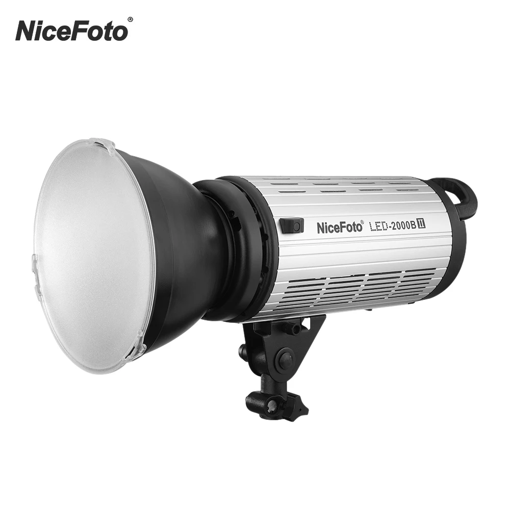 NiceFoto LED-1500B II Photography LED Video Light Lamp Fill-in Light CRI 95+5500K with Orange Filter Supports APP Remote Control