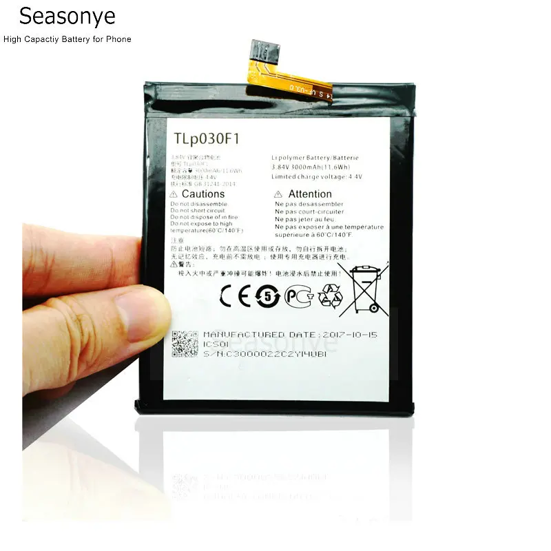 

Seasonye 5-10pcs/lot TLP030F1 TLP030F2 Replacement Battery For Alcatel One Touch Idol 4S OT-6070 OT-6070K OT-6070O /Y DTEK60