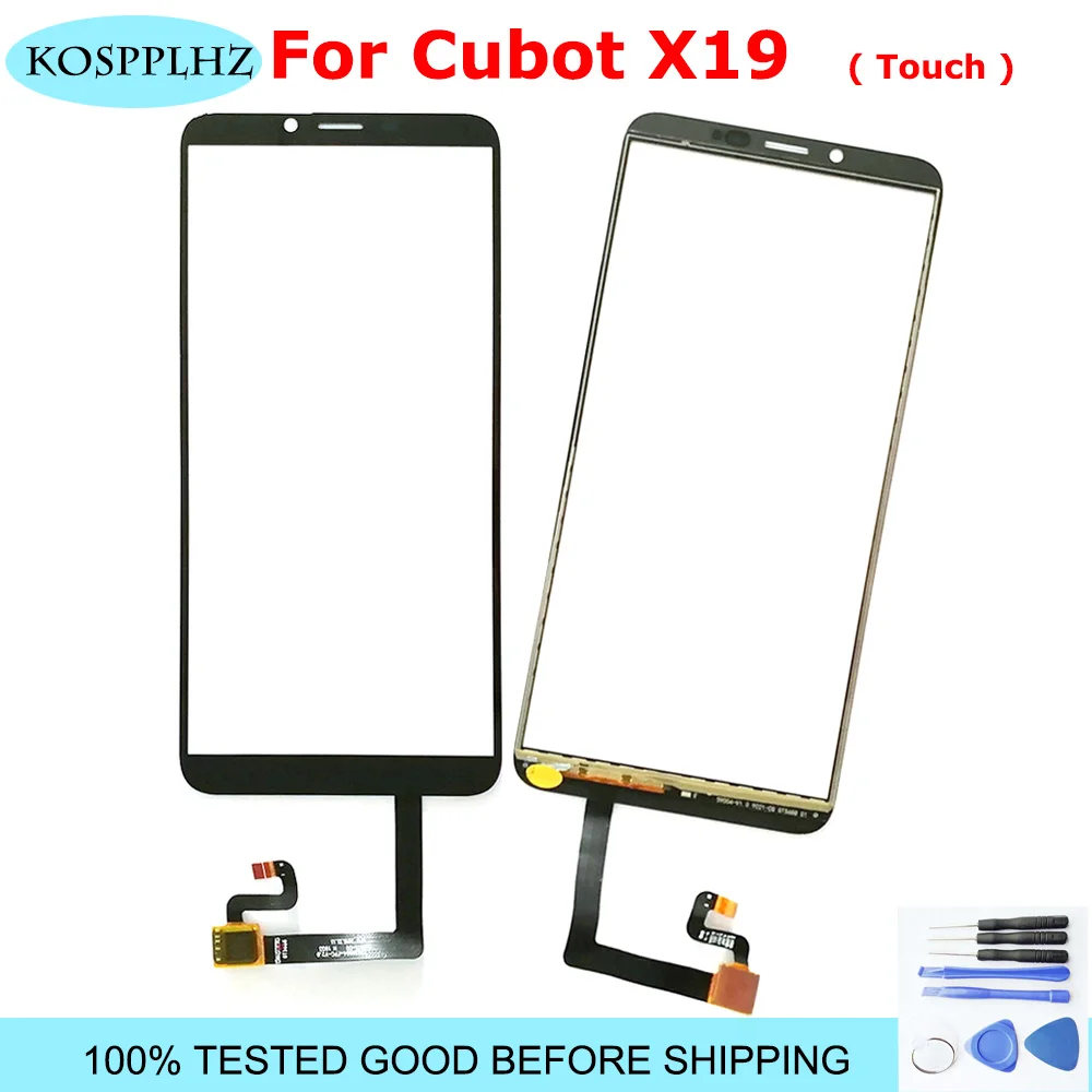 

Mobile Phone Touchscreen Sensor For Cubot X19 Touch Screen Panel Repair Parts Replacement Lens Touchpad X19 NO LCD Display+Tools