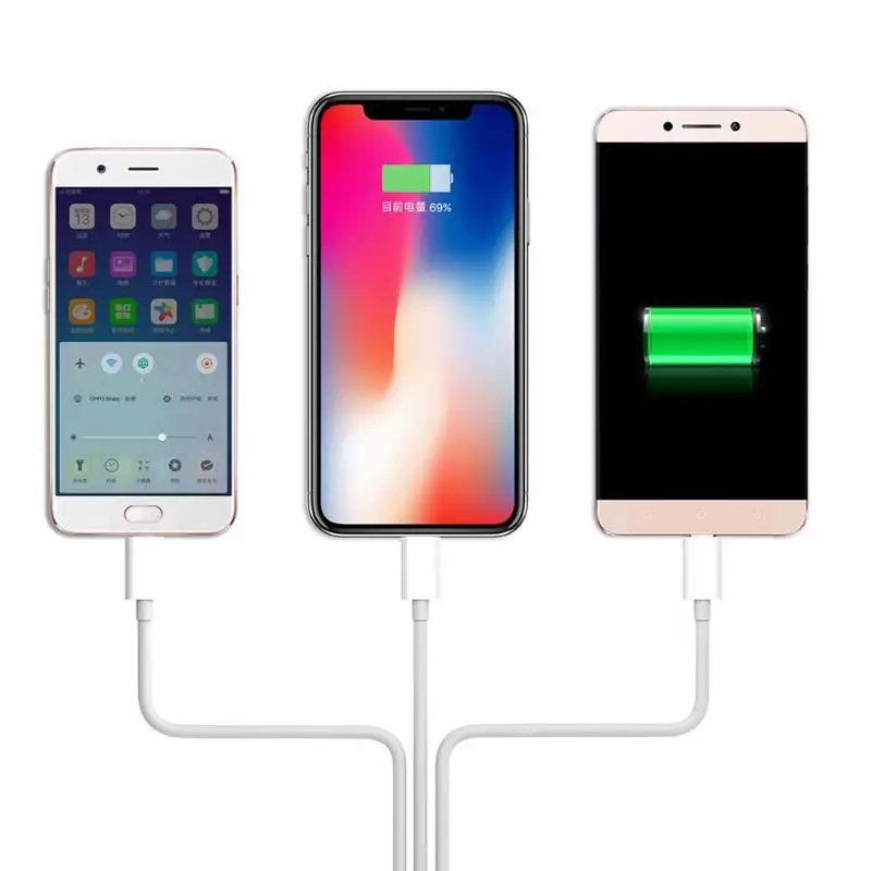 

3 in 1 USB Cable Type C Micro USB 8 Pin Fast Charging Data Transfer Cable Wire Cord for iPhone Android Converter Adapter