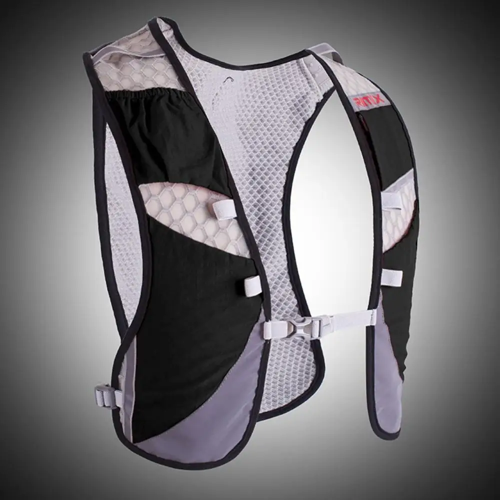 Многофункциональный гидратационный рюкзак RIMIX для бега, супер светильник, походная сумка, спортивный жилет для прогулок, марафона, бега, велоспорта, Clim - Цвет: Black