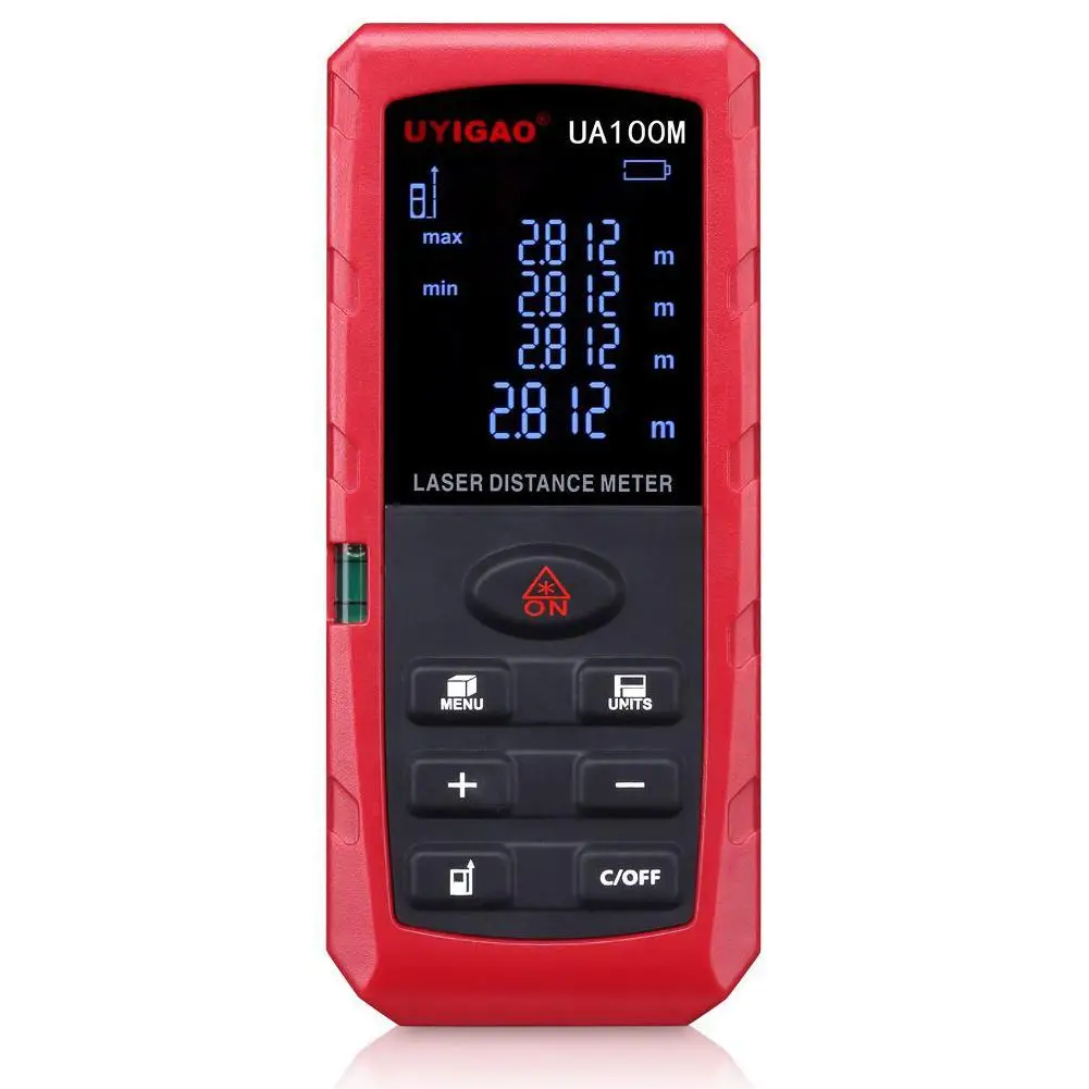 UYIGAO Laser Distance Meter Handheld Rangefinder Laser Distance Meter
