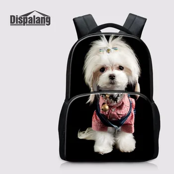 

Dispalang Laptop Backpacks Pet Dog Pattern Double Shoulder Bag for Male Female Leisure Casual Bagpack Mochila Notebook Backpack