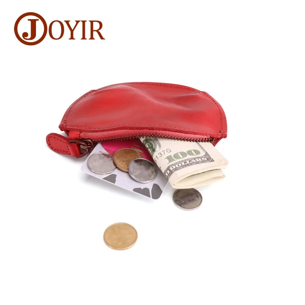 

JOYIR Mini Wallet Coin Card Bags Genuine Leather Purse Designer Clutch Slim Thin Money Bag Cute Coin Pocket Gifts For Men Women