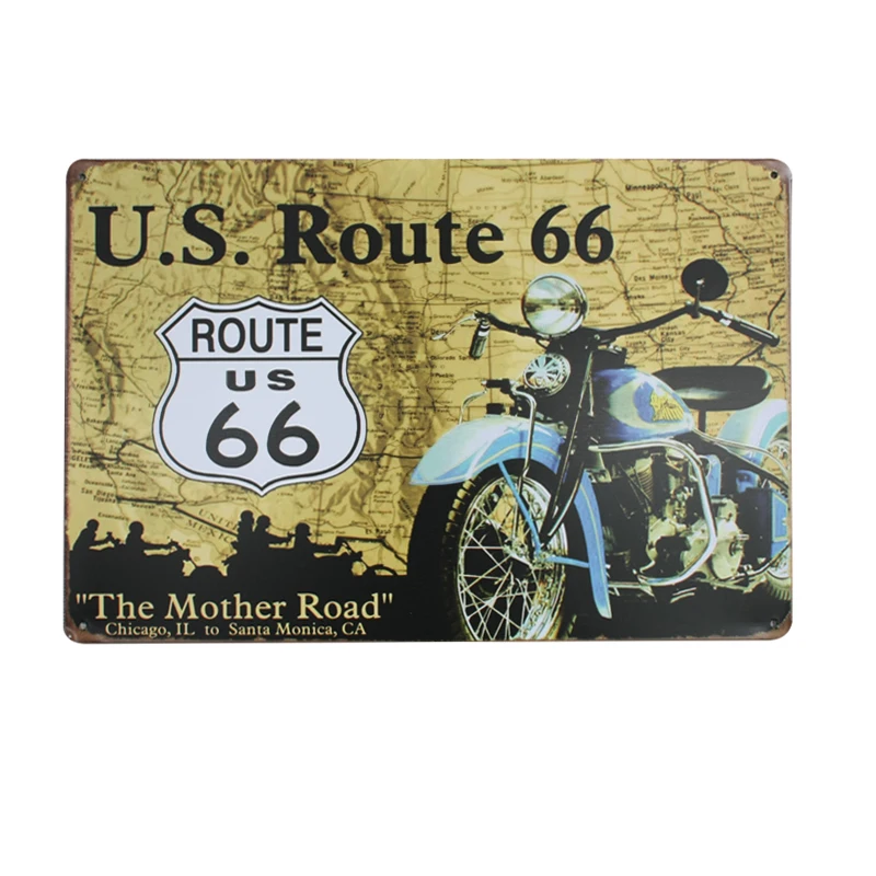 Шикарный домашний бар Mother ROUTE 66 винтажные металлические вывески домашний декор винтажные оловянные вывески для паба винтажные декоративные тарелки металлические настенные художественные - Цвет: MPA10015