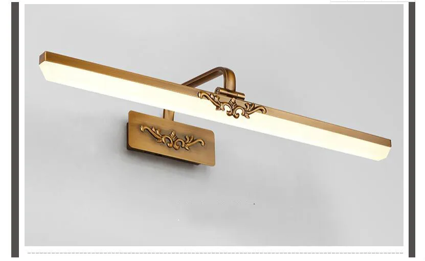 Espelho do Banheiro à Prova Luzes do Espelho do Armário Lâmpada de Parede de Luz 71 Lâmpada d' Água Retro Bronze Vanity Led 41 cm - 51 61 10 Luminárias de parede
