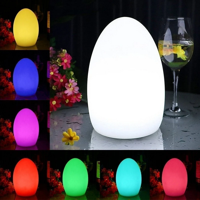 

Egg Shape LED Mood Night Ligh 16 Color Change & 4 Flash Modes