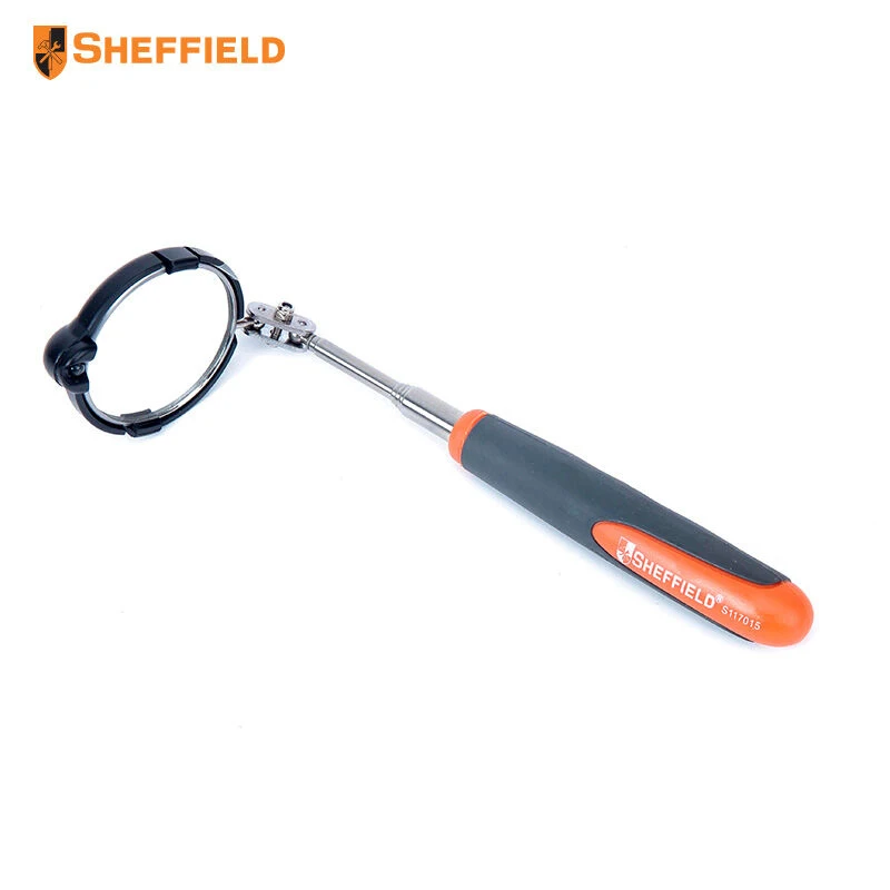 SHEFFIELD Retractable Vehicle Car Chassis Telescoping Inspection Mirror Detection Lens round Mirror Diameter 55mm with LED Light SHEFFIELD Retractable Vehicle Car Chassis Telescoping Inspection Mirror Detection Lens round Mirror Diameter 55mm with LED Light