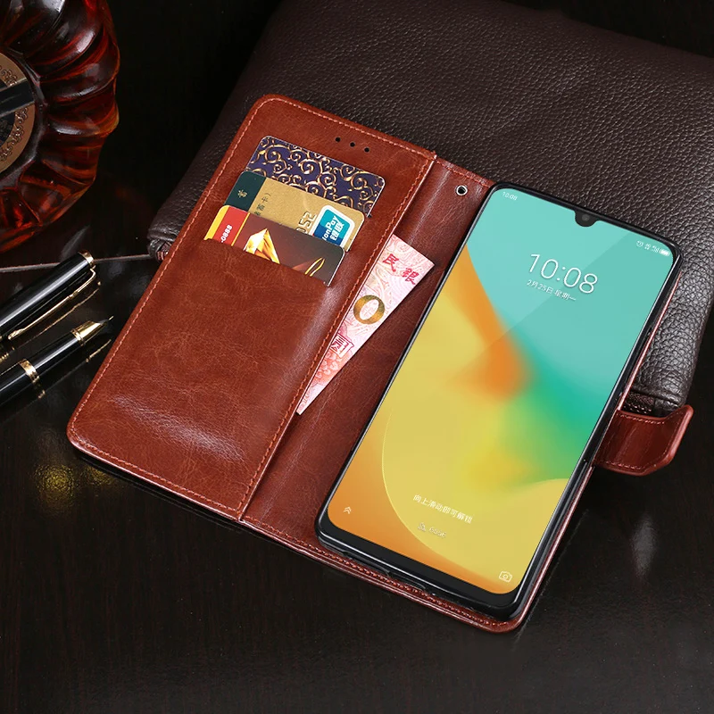 Чехол книжка для ZTE Blade V10 Vita деловой кожаный чехол бумажник телефона оболочка