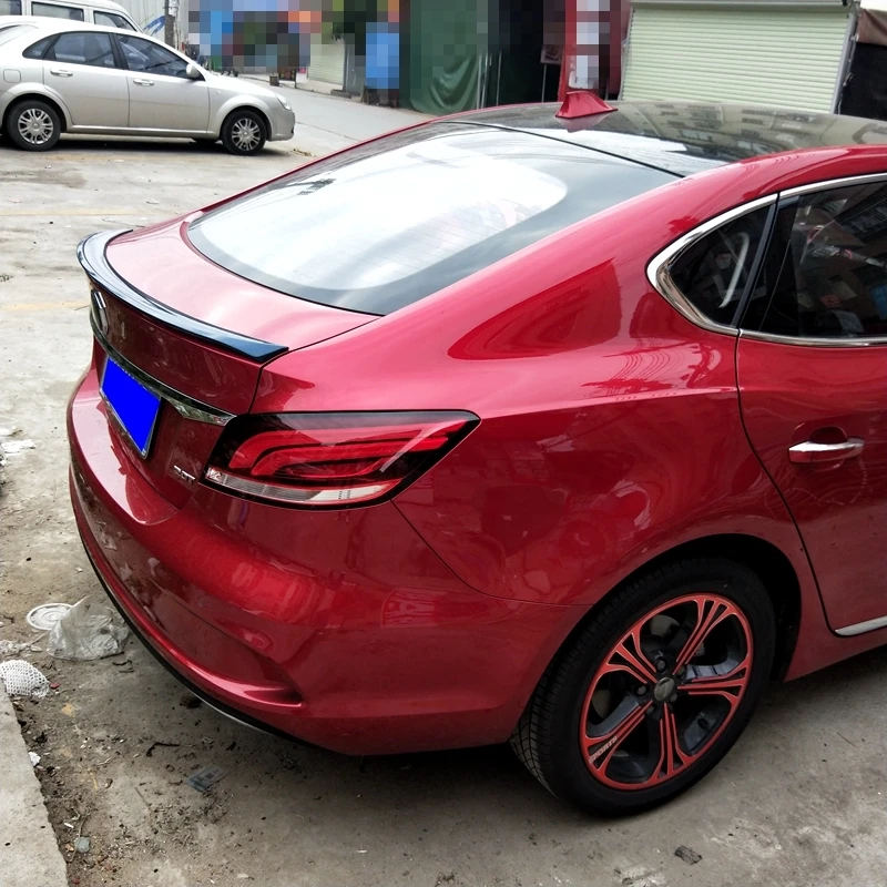 

For MG 6 MG6 2017 2018 Car Rear Trunk Spoiler High Quality ABS Material Primer Color Tail Wing Decoration