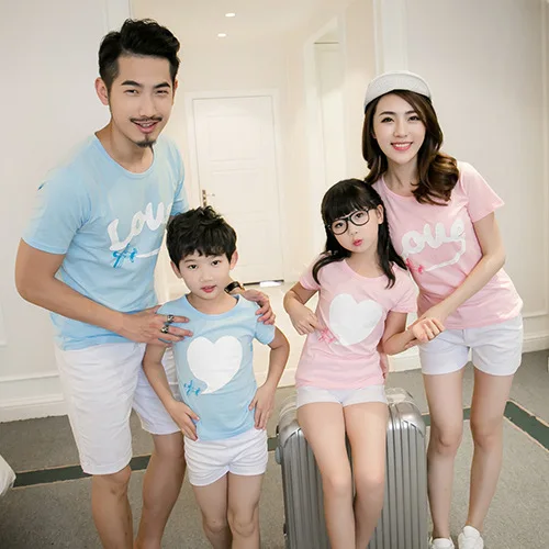 Одинаковые футболки для мамы и дочки с изображением букв; большие размеры, Отец; семейная футболка, Детские летние хлопковые футболки