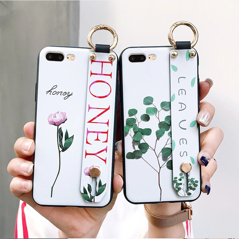 AXBETY ل iphone X 7 8 زائد XS ماكس الأزياء زهرة الحبل حامل للهاتف حقيبة لهاتف أي فون 8 7 6 s XR حامل غطاء ل iphone Xr كوكه