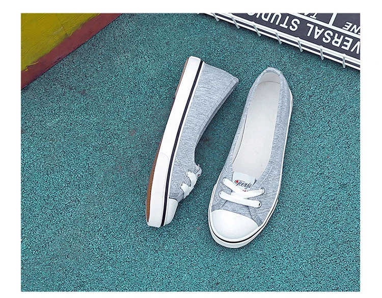 New Shallow flat women sneakers comfortable summer casual canvas shoes Breathable black Slip-on Vulcanize Shoes female NBT999 23