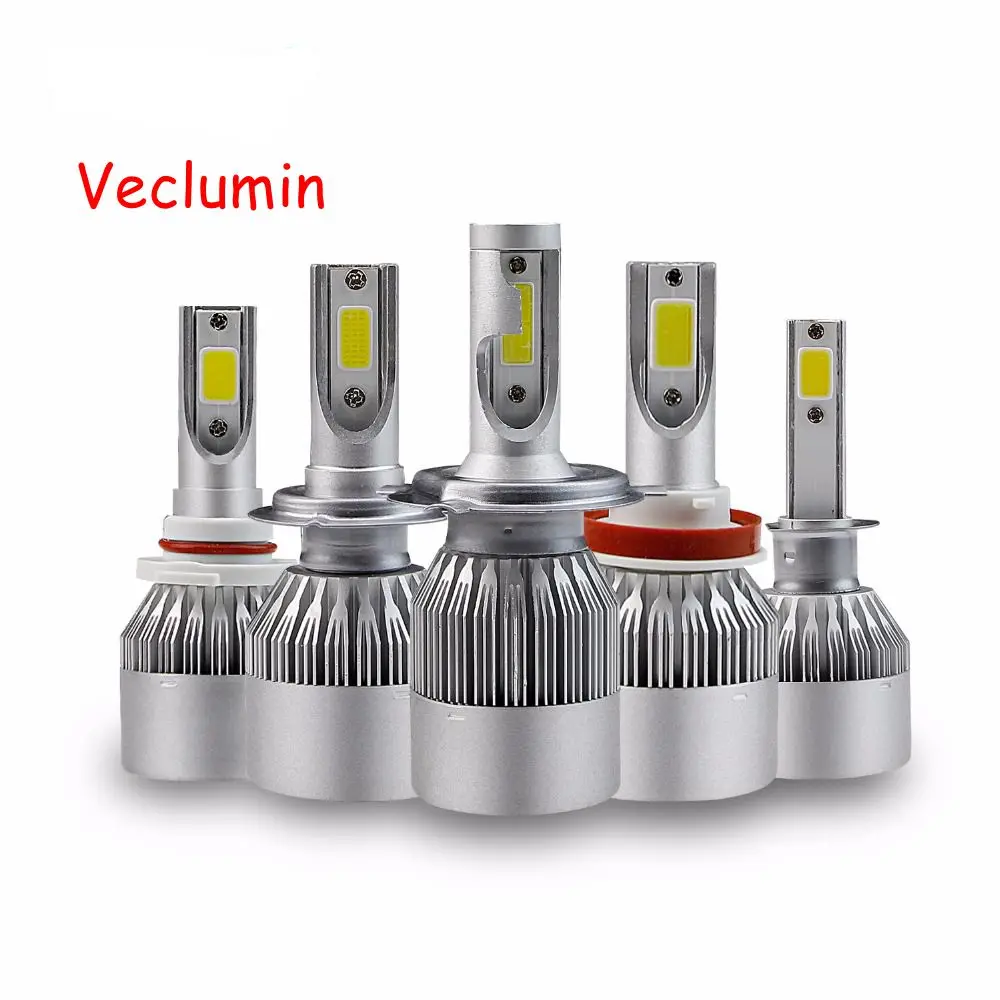 

H7 H4 LED H13 H11 H1 9005 9006 HB2 HB3 HB5 H3 COB 72W Car Headlights Bulb Head Lamp LED Light White 6000K