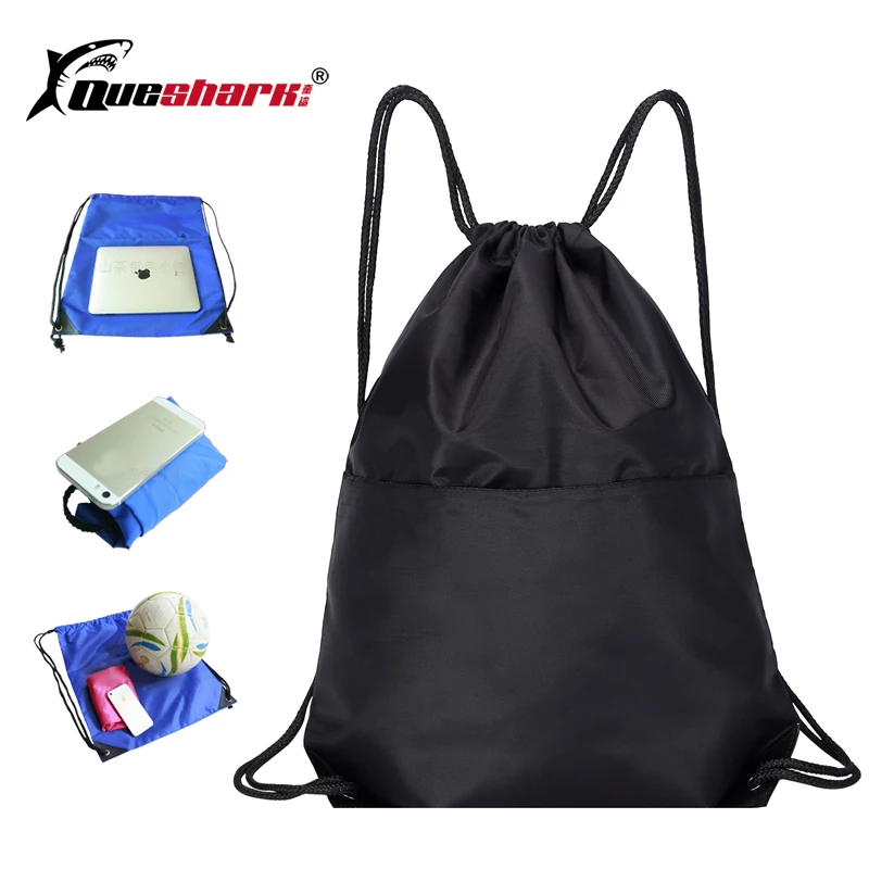 

Waterproof Climbing Hiking Bag Double Layer Zipper Pocket Backpack Drawstring Storage Shopping Swimming Gym Pouch Shoulder Bag