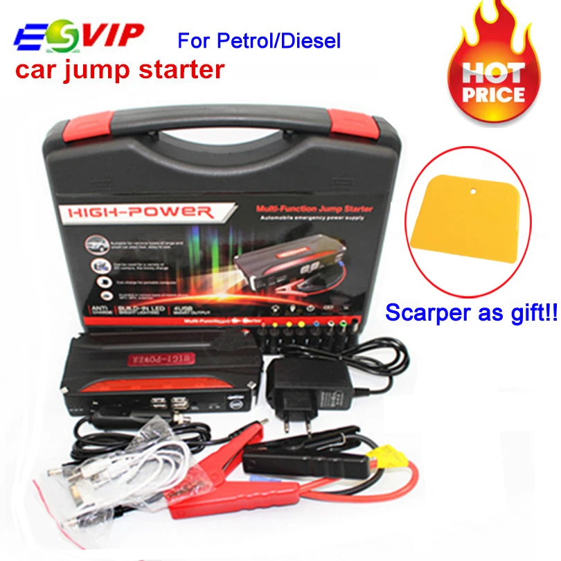 power Jump Starter Car jump Starter 4USB Power bank Battery Charger ...