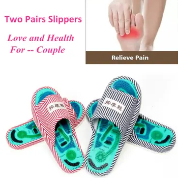 

Acupuncture Foot Massage Slippers Health Shoe Reflexology Magnetic Sandals Acupuncture Healthy Feet Care Massager Magnet Shoes