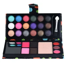 26 цветов пигменты Тени для век Палитра для красоты макияж Косметические профессиональные тени для век Румяна для губ порошок maquiagem Прямая