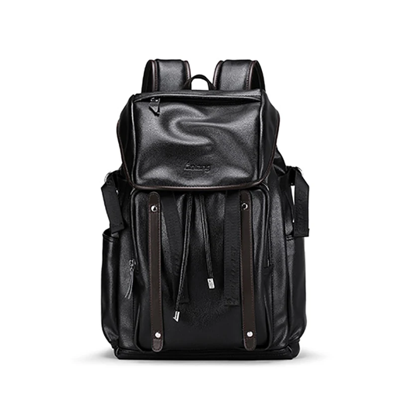 

New Quality Male PU Leather Laptop Book Backpack Mens Fashion Large Capacity Male Backpacks School Bag Backpack For Teenager
