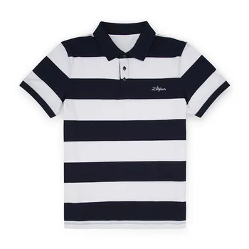 

Mens Zildjian Embroidered Knit Striped Short Sleeve Polo Shirts