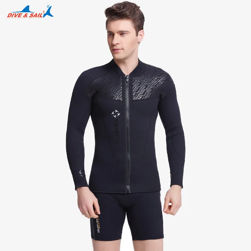 

DIVE&SAIL 3MM Neoprene Wetsuit Men Women Long/Short Sleeve Trunk One Piece Wet Suits For Swimming Jumpsuit Surfing Rash Guards