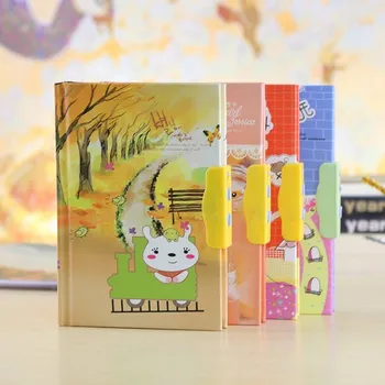 

Coloffice 1PC Cute Cartoon Lock Diary Password Student Notebook Lock Office School Notebooks for Drawing Painting Paper Notepad