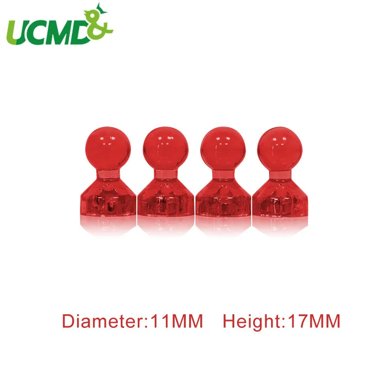 

4Pcs/lot Neodymium Round Magnetic Pin Button Memo Message Note DIY Whiteboard Fridge Magnets For Home Office Tools Random Color