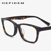 Ацетатные оптические очки, оправа для мужчин, модный дизайн, близорукость, рецепт, очки для женщин, полная квадратная оправа, очки для девушек, 9101