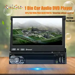 1 din радио dvd-плеер автомобиля gps-навигация магнитофон Авторадио кассетный плеер для автомобиля радио рулевого колеса автомобиля