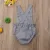 Новорожденный Младенец Baby Boys Girls Bodysuit Stripes Button Decoration Solid Комбинезон Наряды Sunsuit Детская Одежда
