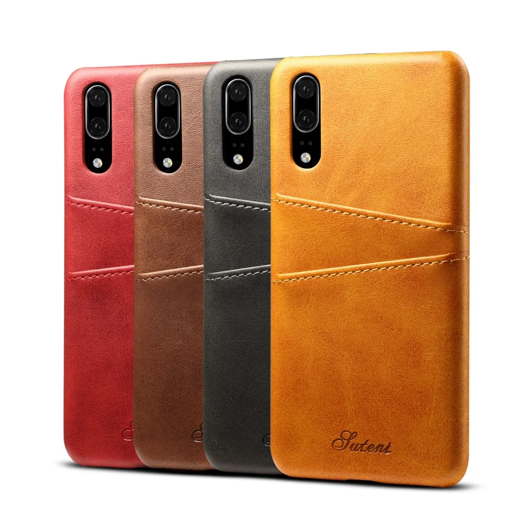 

Luxury Phone Cover For Huawei P20 Cases Waterproof Anti-knock Heavy Duty Protection Cover With Card Pocket Business Essential