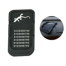 Парковка номерной знак авто интерьер автомобиля Anti-коврик большой двойной слот для карт Телефон Anti-коврик поставки украшение автомобиля