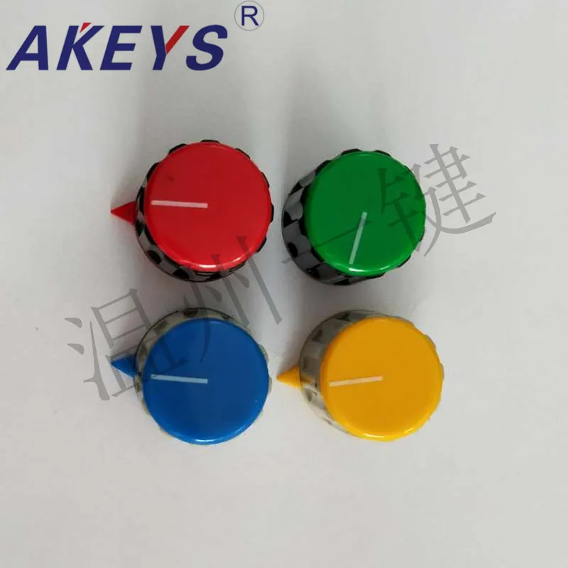

5 Pcs KN-21-Y-6.0 potentiometer bakelite plastic color knob encoder band switch top wire knob hat