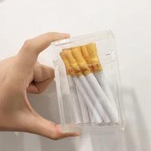 New Cigarette Case Fashion Acrylic Storage Box Holds 20 Cigarettes Cigar Cases Portable Boxes Man Woman mysterious egyptian glyphs metal cigarette case holds 18