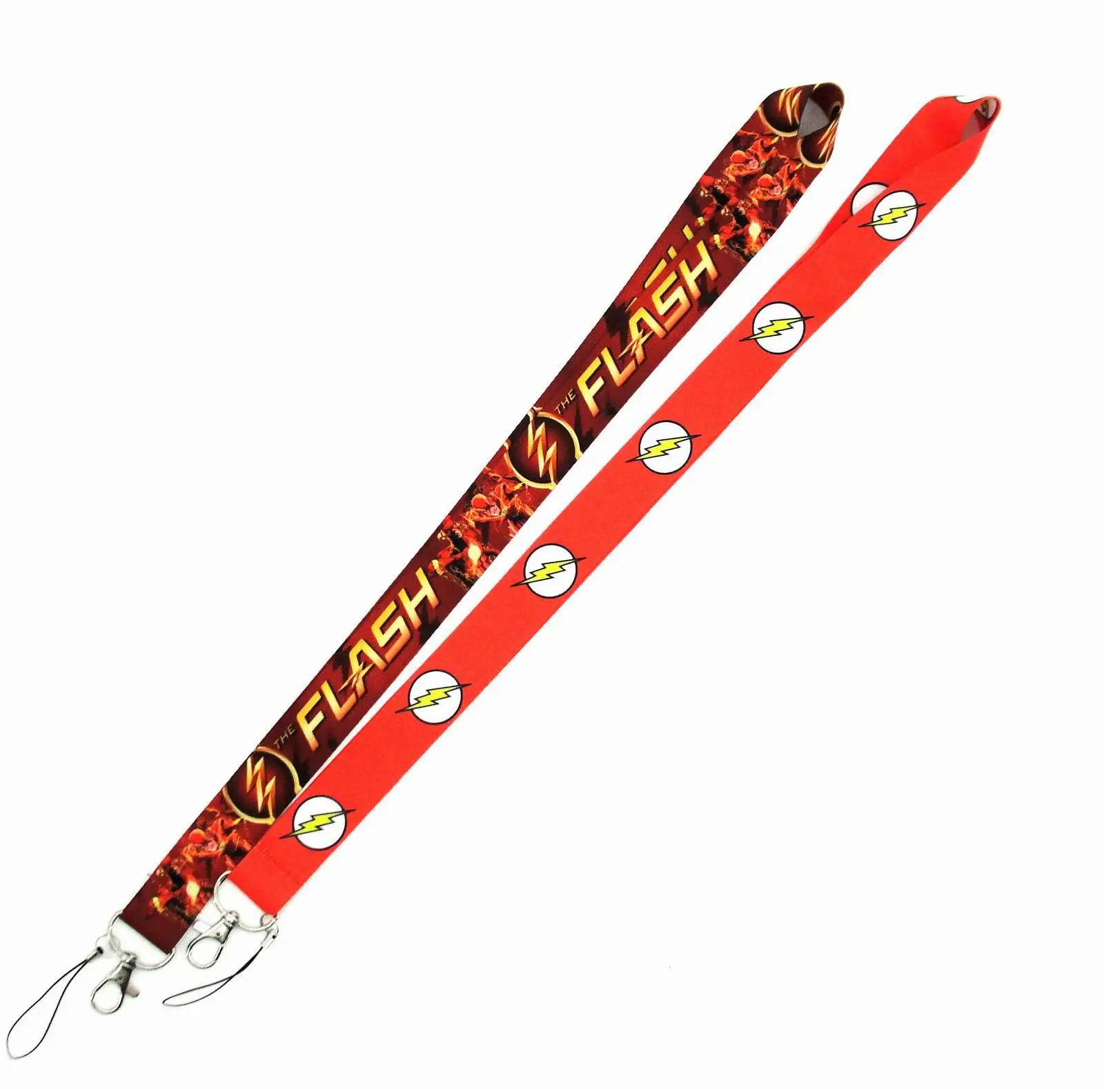 

46cm The Flash Nylon Neck Strap Lanyard For ID Card Holder Cellphone Keychain Keyring Car Cellphone Exhibition CNYOWO