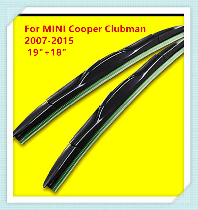 3 Section Rubber windshield wiper Blade For MINI Cooper Clubman 2007 2008 2009 2010 2011 2012 2009 Mini Cooper Rear Wiper Blade Size
