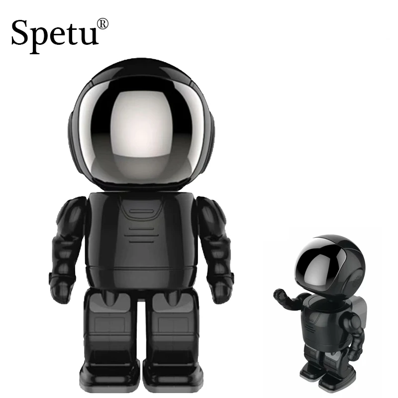 

Spetu Robot 1080P HD IP Camera WIFI Clock Network CCTV HD Baby Monitor Remote Control Home Security Night Vision Two Way Audio