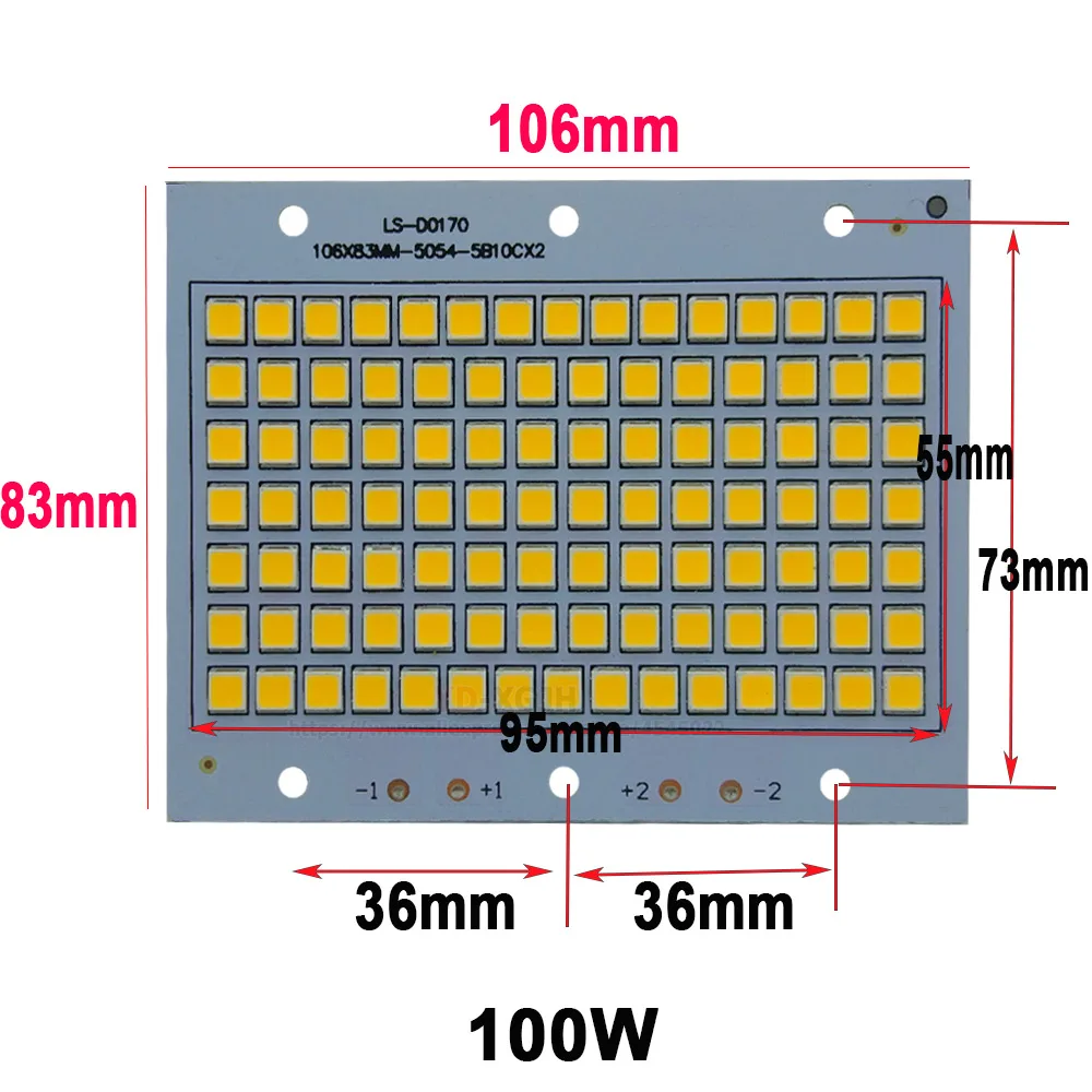 100W