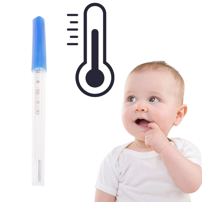 

Medical Mercurial Glass Thermometer Large Screen Clinical Medical Temperature Measurement Device Easy Reading