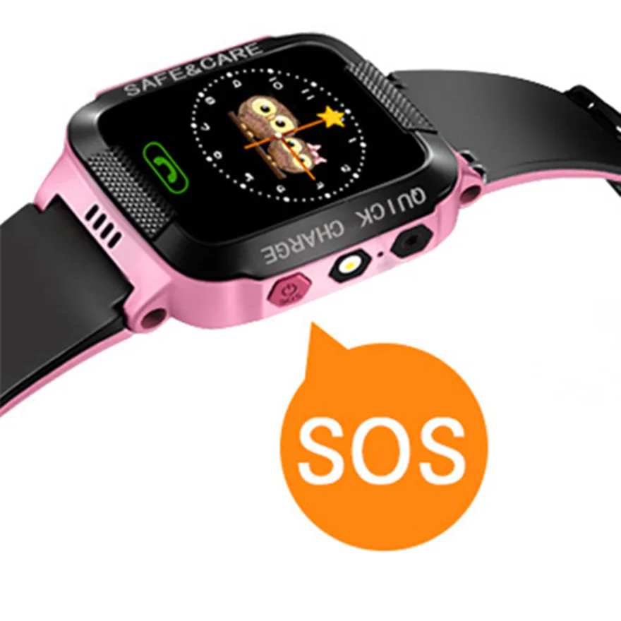 Smart Watch Kids Touch Screen GPS Positioning Children's Watches SOS Call Location Anti-Lost Reminder Baby Watch Children Clock