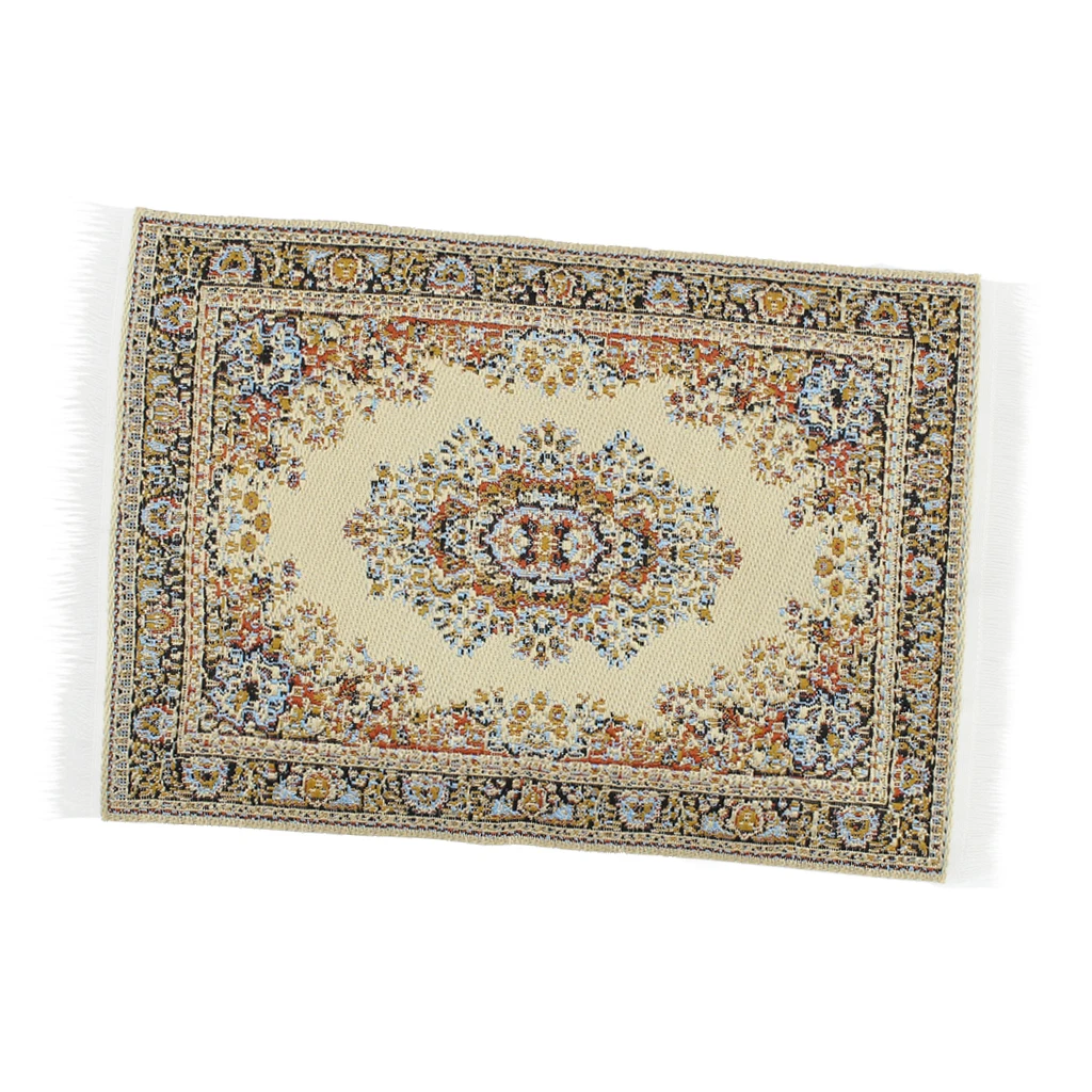 1/12 Scale Woven Rug Floor Carpet Dolls House Furniture Miniatures Decor suitable for 1/12th scale dolls house decoration