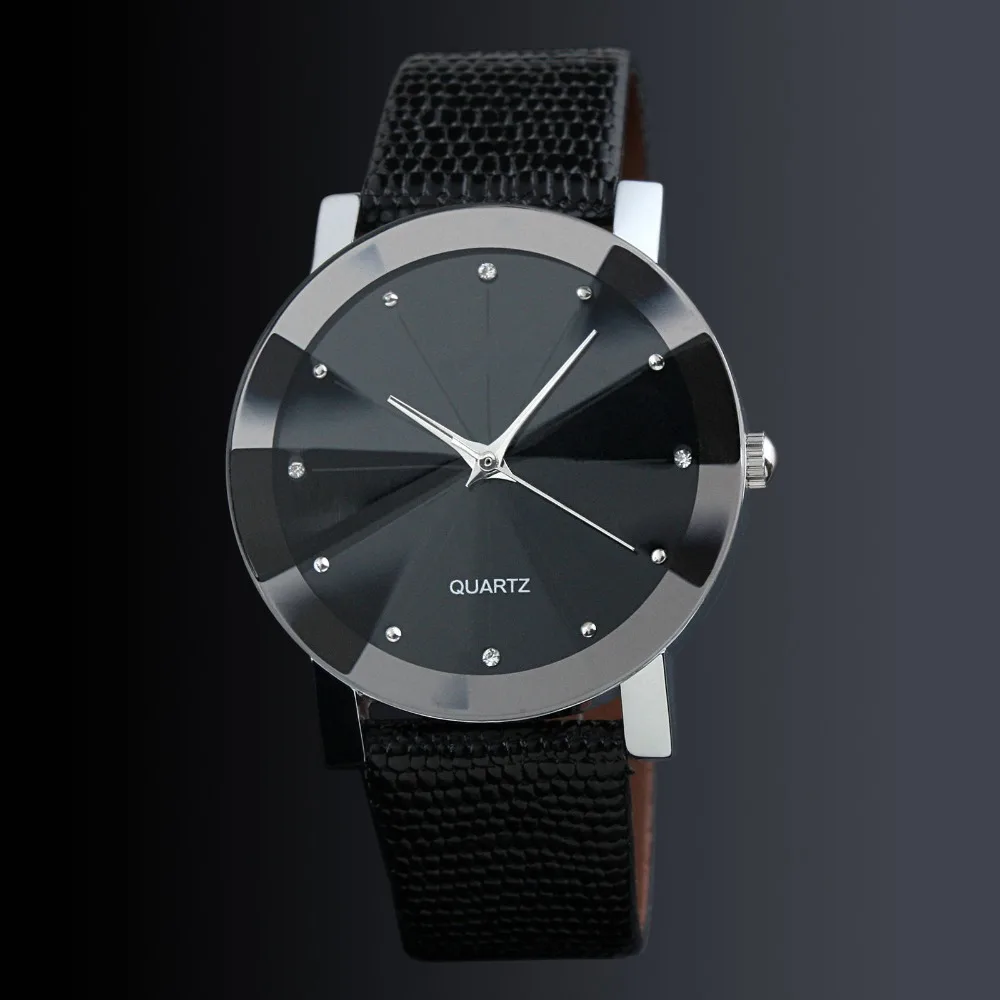 

Watch Men Unisex Quartz Sport Military Stainless Steel Dial Leather Band WristWatch Men Women Watch Clock Gift 2018 Luxury Brand