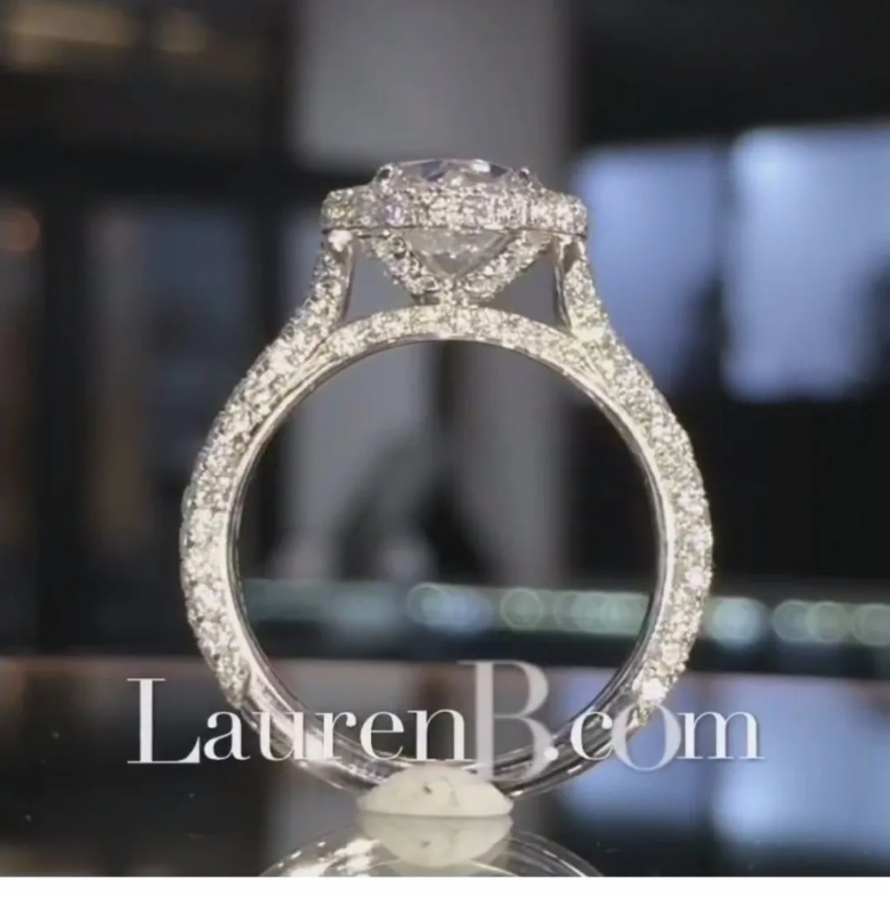 18 K 750Au золото Moissanite АЛМАЗНОЕ КОЛЬЦО D Цвет VVS с национальным сертификатом MO-H10012