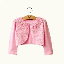 Baby Girl Outerwear Cotton White Baby Jacket Cardigan Sweater for Weddings 2019 Baby Clothes For 3 to 20 Years Old