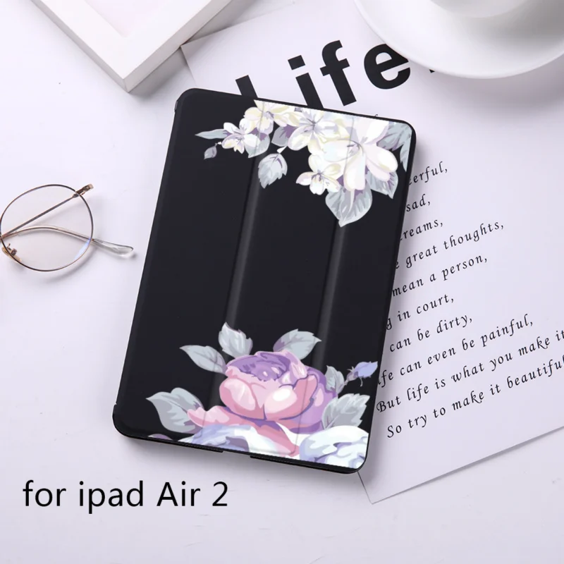B200232-BIP DIFFRBEAUTY милый цветочный сосна яблоко Магнит флип-чехол для apple iPad 6 Чехол для iPad Air 2 из искусственной кожи планшет складной чехол-книжка - Цвет: B200232-BIP