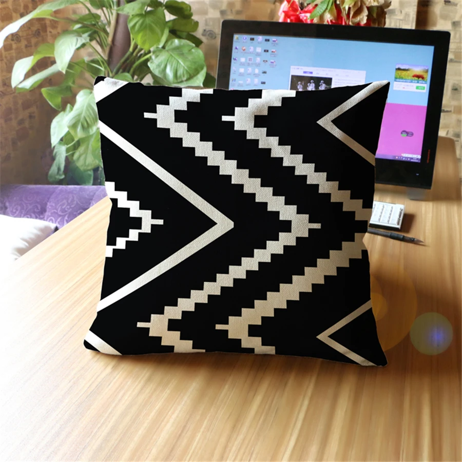 Gemoetric Decorative Pillows Case For Sofa Vintage Home Decor Cheap Cushion Cover Nordic Decoration Home Textiles  New e866