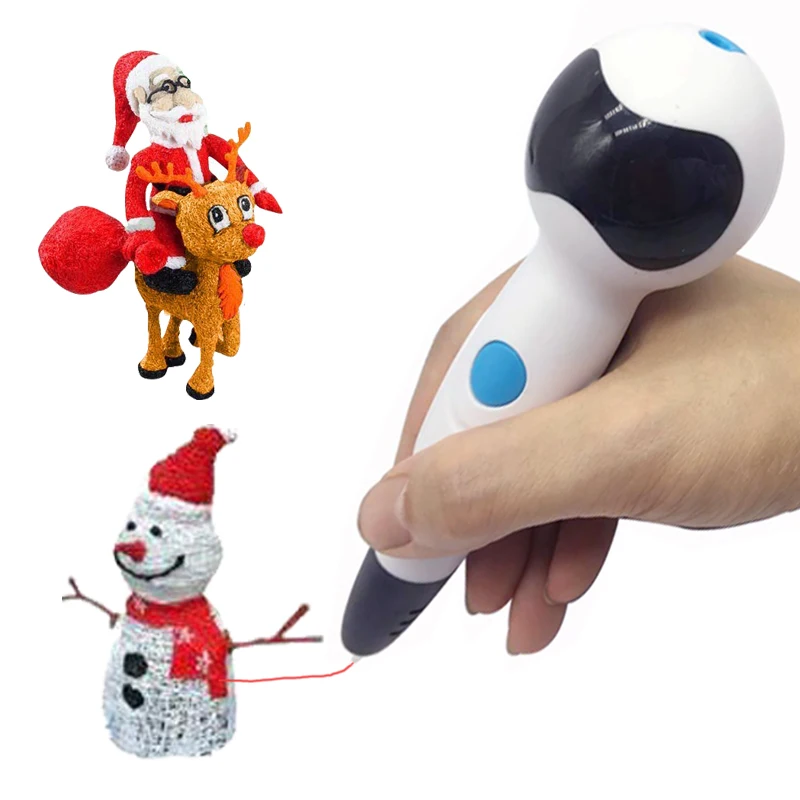 

7TECH Robots 3D Printing Pen with ABS Filament 1.75mm Plastic Refill Handle Pen Model Printer Drawing Pencil Creation Kids Toys