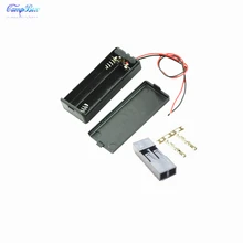 50Pcs 2xAAA Battery Case Holder Socket Wire Junction Boxes With Wires, Switch&Cover, Dupont 2.54mm 2P Header and Crimps
